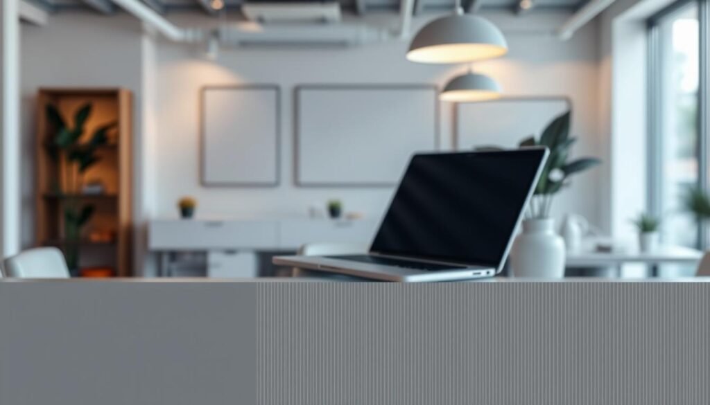 A sleek, modern media kit cover design, showcasing a professional photographic composition. In the foreground, a minimalist layout with a bold, geometric pattern in shades of gray and white. The middle ground features a high-quality product shot, such as a laptop or tablet, positioned at a dynamic angle and lit with cinematic lighting, creating depth and drama. In the background, a blurred office environment with clean, contemporary furniture and decor, suggesting a professional, business-oriented setting. The overall mood is one of sophistication, attention to detail, and a strong visual identity, perfectly suited to showcase the content of the media kit. A sleek, modern media kit cover design, showcasing a professional photographic composition. In the foreground, a minimalist layout with a bold, geometric pattern in shades of gray and white. The middle ground features a high-quality product shot, such as a laptop or tablet, positioned at a dynamic angle and lit with cinematic lighting, creating depth and drama. In the background, a blurred office environment with clean, contemporary furniture and decor, suggesting a professional, business-oriented setting. The overall mood is one of sophistication, attention to detail, and a strong visual identity, perfectly suited to showcase the content of the media kit.