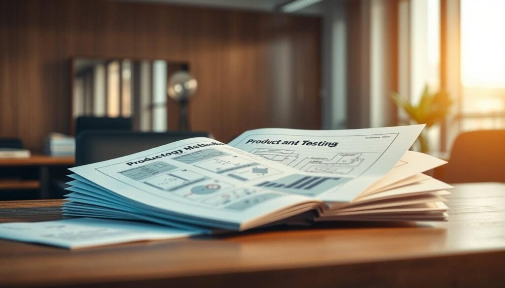 Product testing reports and analytical papers.