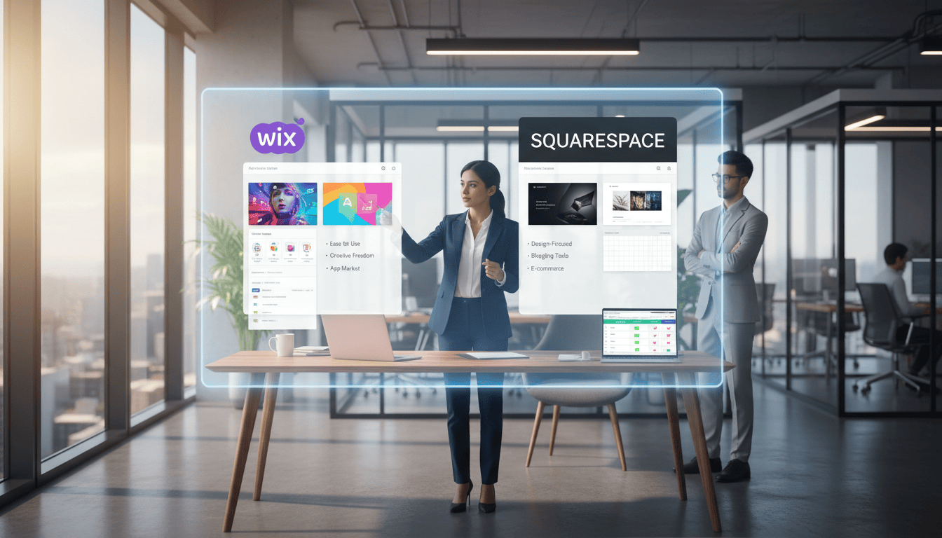 Interactive digital workspace display.