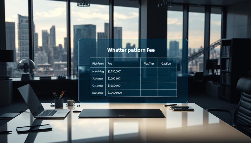 platform fee structure comparison
