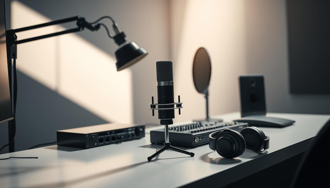 Professional recording microphone.