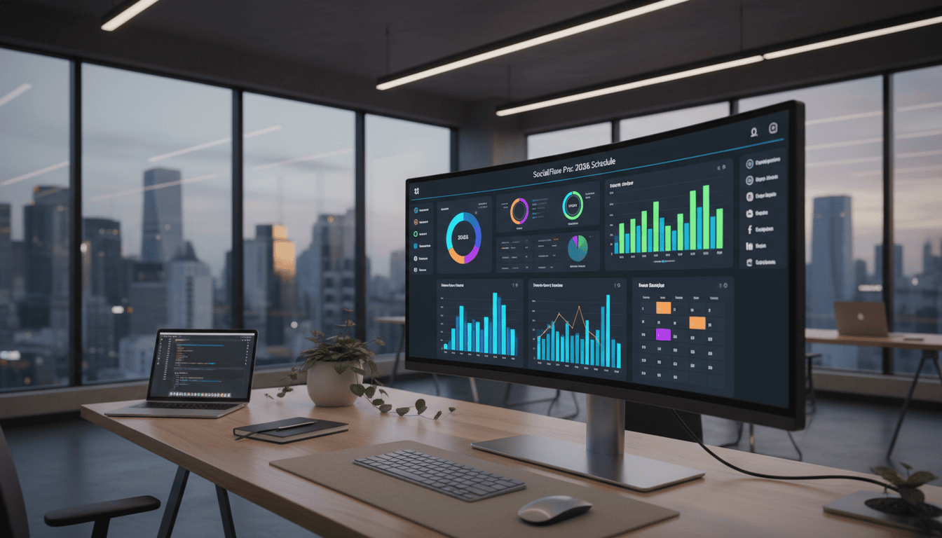 Analytics dashboard displaying data charts and graphs.