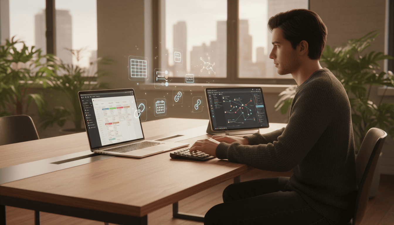 Business analytics and technology interface.