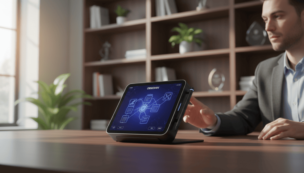 Smart home control device with digital interface.