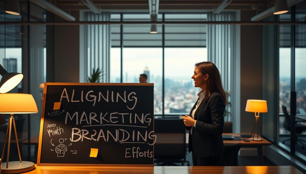 Team workshop aligning marketing and branding