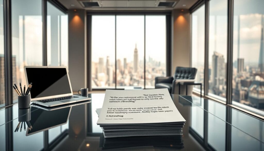 Testimonial examples on desktop